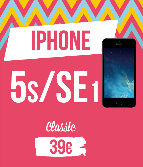 Tarif pour Iphone 5s_se1, gamme classique : 39€